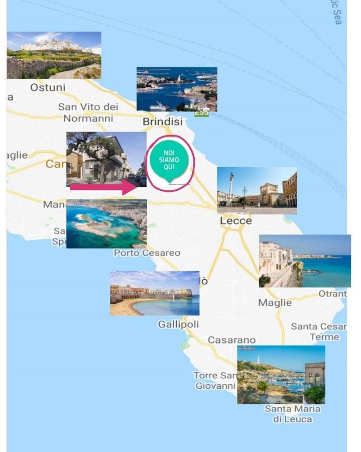 チェッリーノ・サン・マルコ Colori Del Salento Bed & Breakfast エクステリア 写真